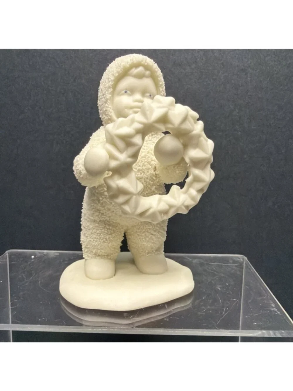 Snowbabies Figure Dept 56 “I Made This Just For You” 1995 Winter Decor 6802-0